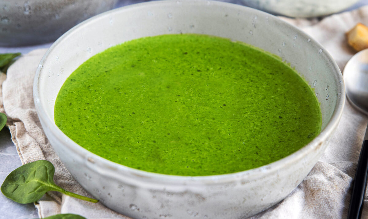 sauce verte aux épinards