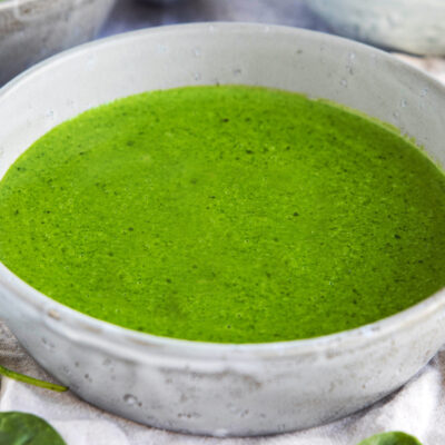 sauce verte aux épinards